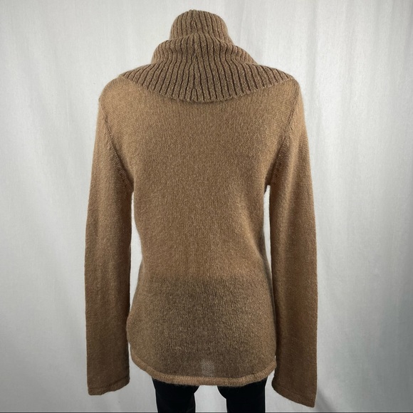 Cassis Cowl Neck Camel Colour Sweater M - Picture 2 of 9
